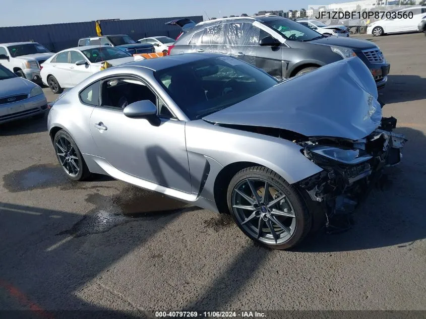 2023 Subaru Brz Limited VIN: JF1ZDBF10P8703560 Lot: 40797269