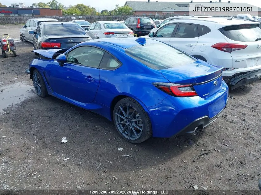 2024 Subaru Brz Limited VIN: JF1ZDBE19R8701651 Lot: 12093206