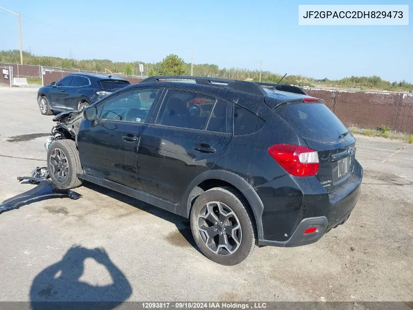 2013 Subaru Xv Crosstrek VIN: JF2GPACC2DH829473 Lot: 12093817