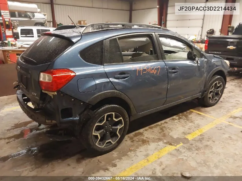 2013 Subaru Xv Crosstrek 2.0I Premium VIN: JF2GPACC3D2214434 Lot: 39432667