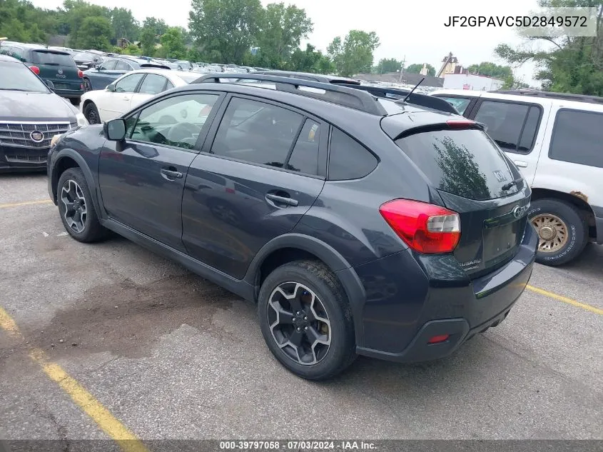 2013 Subaru Xv Crosstrek 2.0I Premium VIN: JF2GPAVC5D2849572 Lot: 39797058