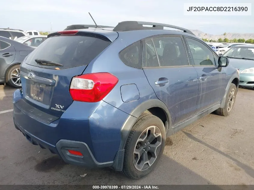 2013 Subaru Xv Crosstrek 2.0I Premium VIN: JF2GPACC8D2216390 Lot: 39978399