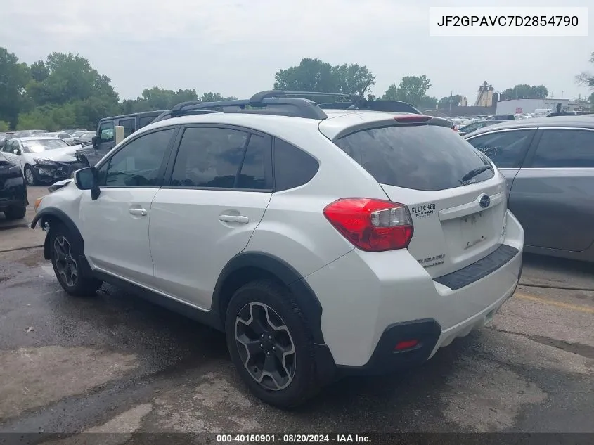 2013 Subaru Xv Crosstrek 2.0I Premium VIN: JF2GPAVC7D2854790 Lot: 40150901