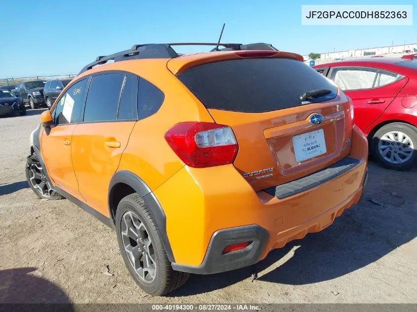 JF2GPACC0DH852363 2013 Subaru Xv Crosstrek 2.0I Premium