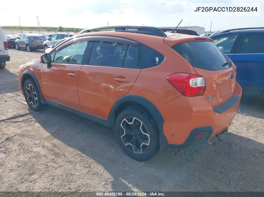 2013 Subaru Xv Crosstrek 2.0I Premium VIN: JF2GPACC1D2826244 Lot: 40203195