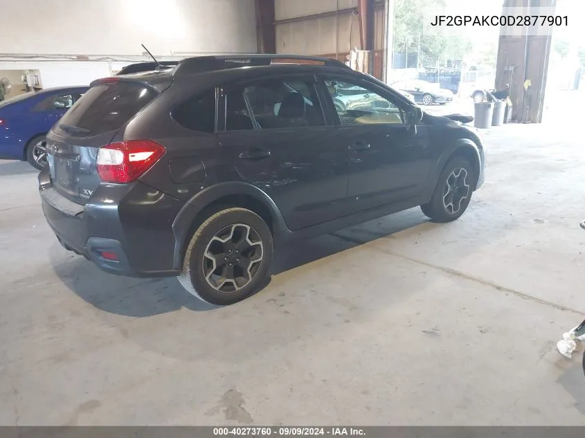 2013 Subaru Xv Crosstrek 2.0I Limited VIN: JF2GPAKC0D2877901 Lot: 40273760