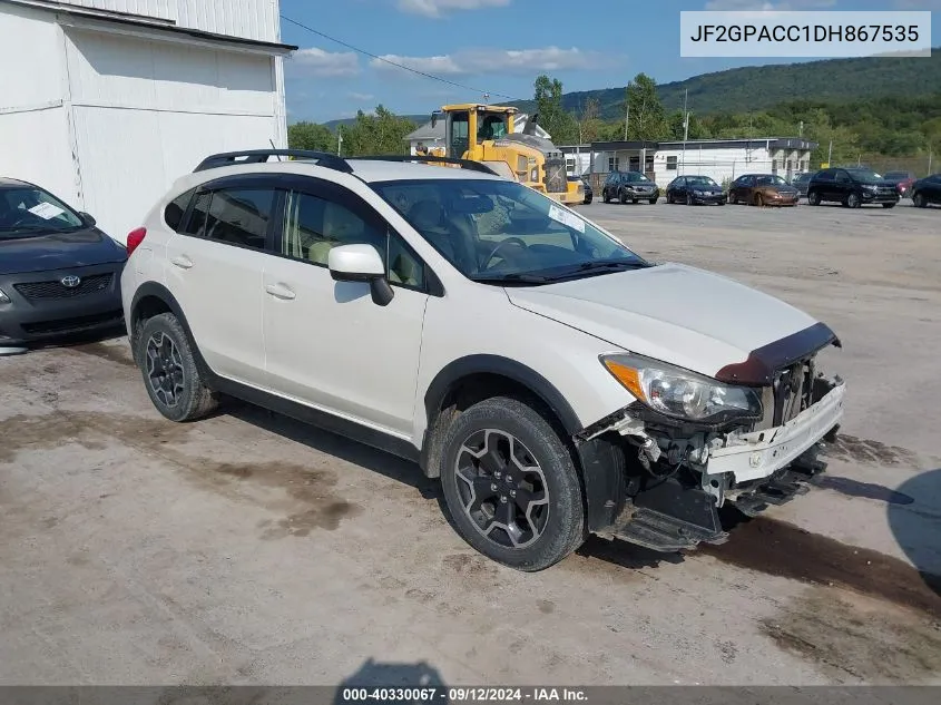 2013 Subaru Xv Crosstrek 2.0I Premium VIN: JF2GPACC1DH867535 Lot: 40330067