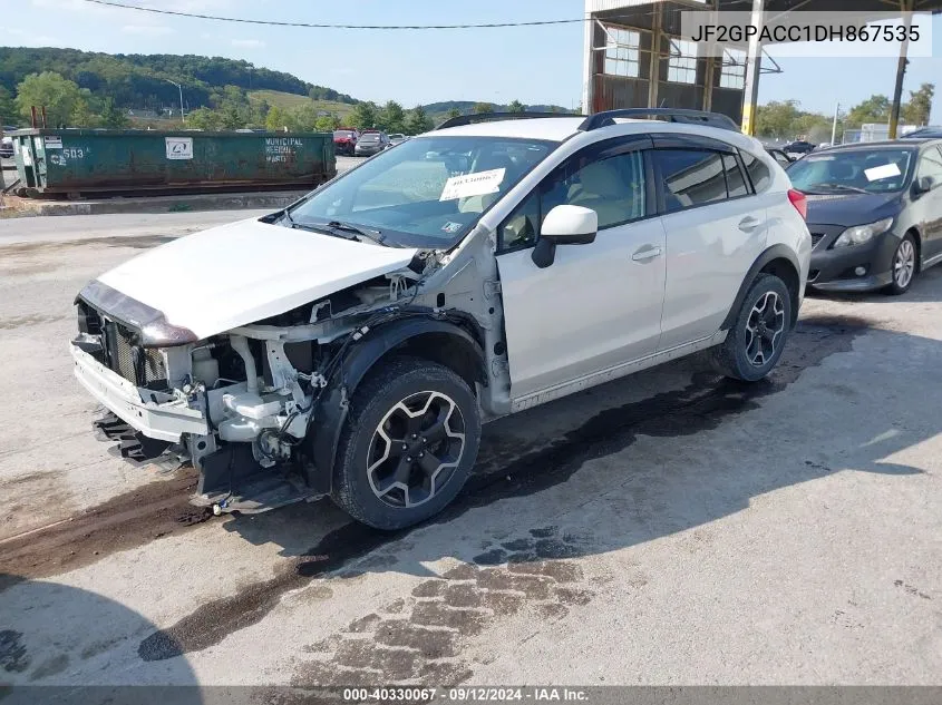 2013 Subaru Xv Crosstrek 2.0I Premium VIN: JF2GPACC1DH867535 Lot: 40330067