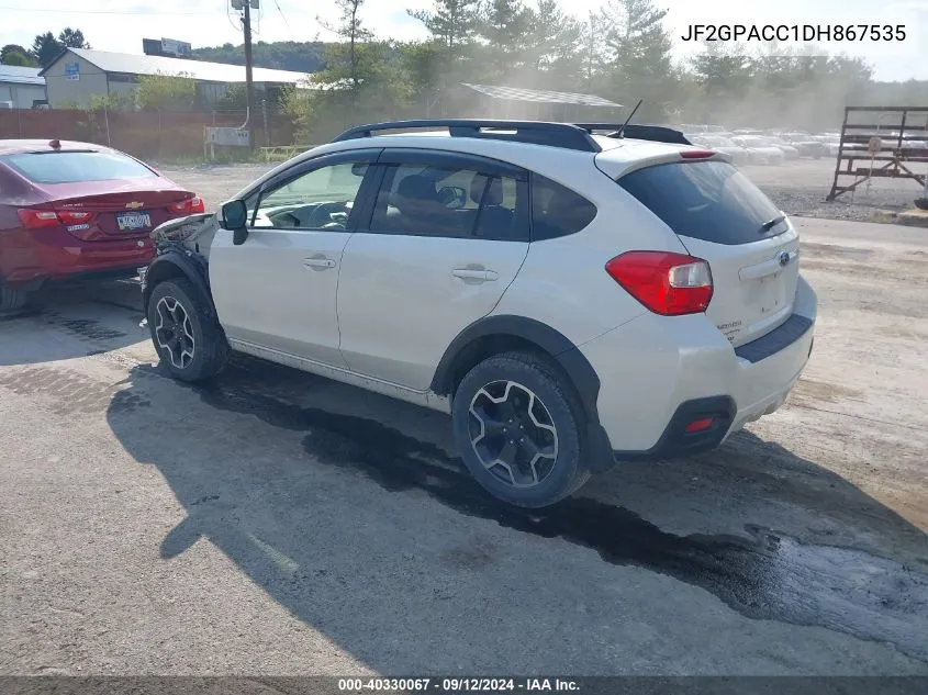 2013 Subaru Xv Crosstrek 2.0I Premium VIN: JF2GPACC1DH867535 Lot: 40330067