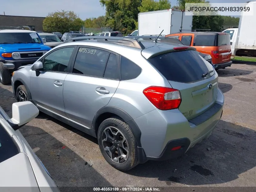 2013 Subaru Xv Crosstrek 2.0I Premium VIN: JF2GPACC4DH833959 Lot: 40353189