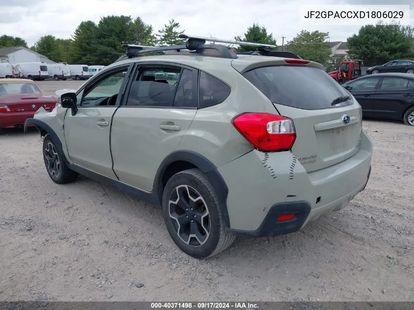 2013 Subaru Xv Crosstrek 2.0I Premium VIN: JF2GPACCXD1806029 Lot: 40371498