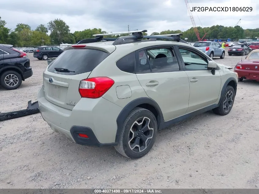 2013 Subaru Xv Crosstrek 2.0I Premium VIN: JF2GPACCXD1806029 Lot: 40371498