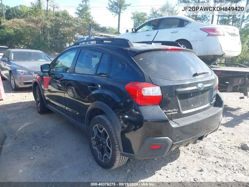 2013 Subaru Xv Crosstrek 2.0I Premium VIN: JF2GPAWCXDH849420 Lot: 40376275