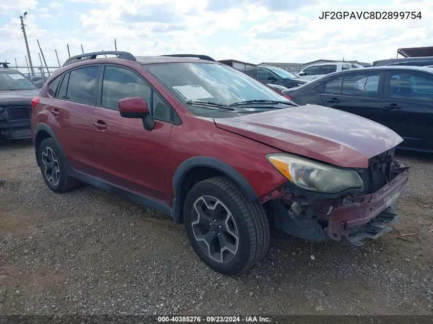 2013 Subaru Xv Crosstrek 2.0I Premium VIN: JF2GPAVC8D2899754 Lot: 40385276