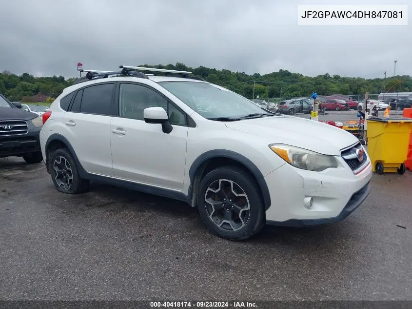 2013 Subaru Xv Crosstrek 2.0I Premium VIN: JF2GPAWC4DH847081 Lot: 40418174