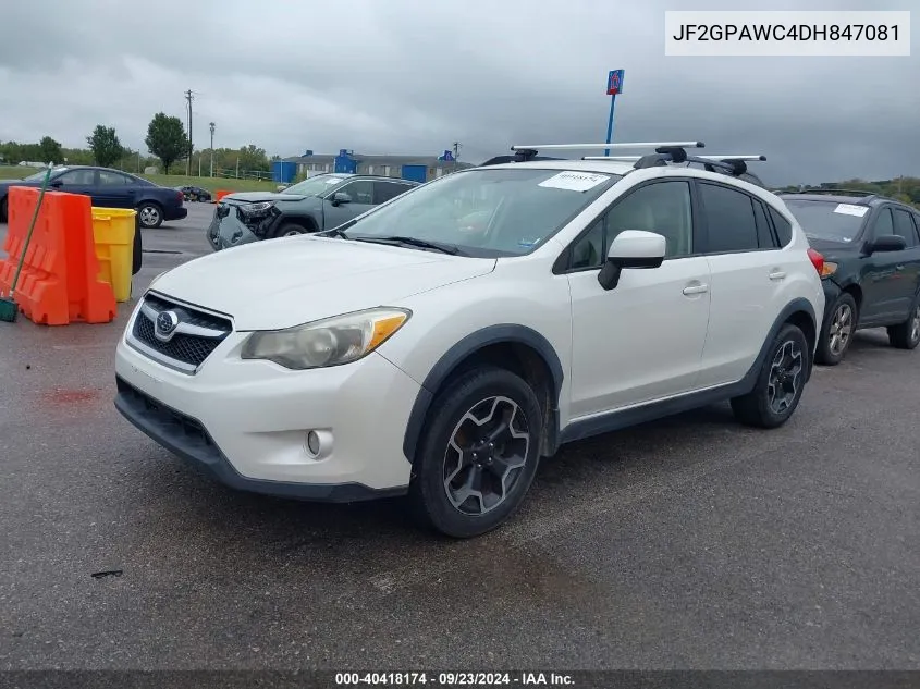 2013 Subaru Xv Crosstrek 2.0I Premium VIN: JF2GPAWC4DH847081 Lot: 40418174