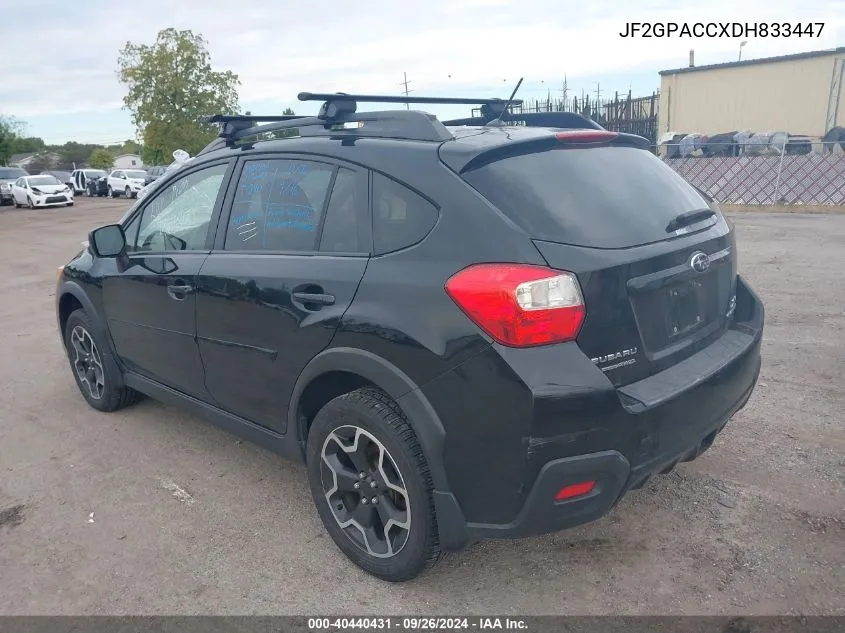 2013 Subaru Xv Crosstrek 2.0 Premium VIN: JF2GPACCXDH833447 Lot: 40440431