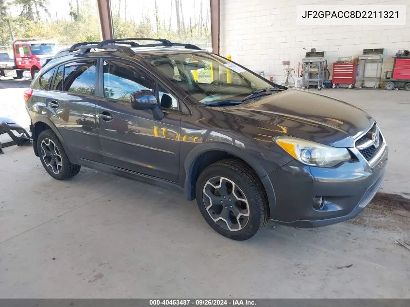 2013 Subaru Xv Crosstrek 2.0I Premium VIN: JF2GPACC8D2211321 Lot: 40453487