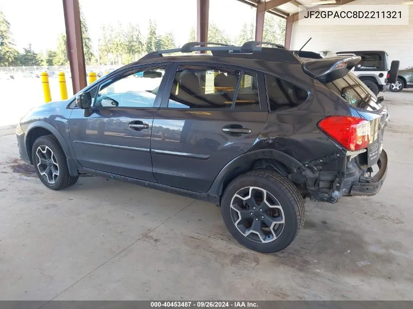 2013 Subaru Xv Crosstrek 2.0I Premium VIN: JF2GPACC8D2211321 Lot: 40453487