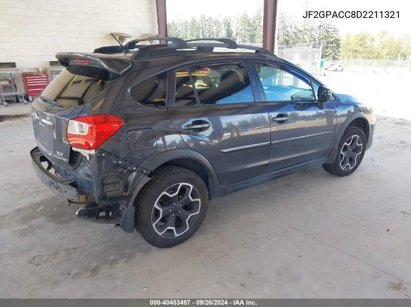 2013 Subaru Xv Crosstrek 2.0I Premium VIN: JF2GPACC8D2211321 Lot: 40453487