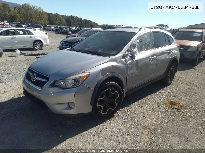 2013 Subaru Xv Crosstrek 2.0I Limited VIN: JF2GPAKC7D2847388 Lot: 40467160