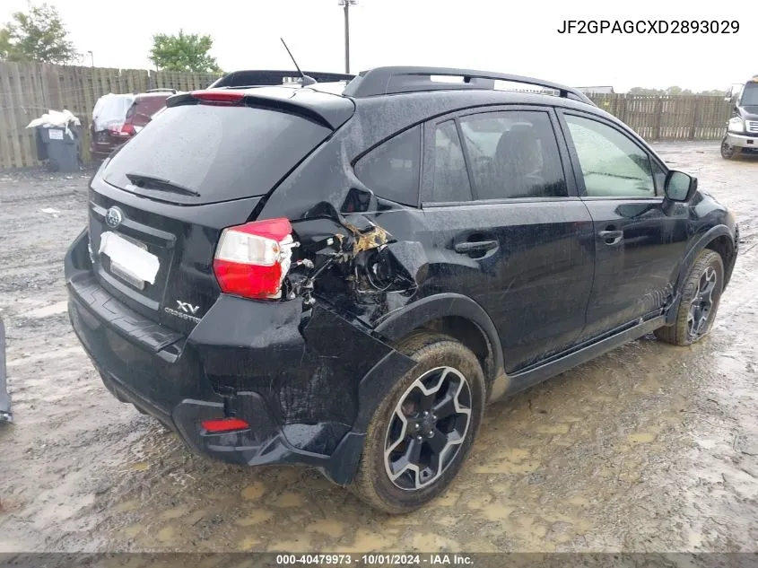 2013 Subaru Xv Crosstrek 2.0I Limited VIN: JF2GPAGCXD2893029 Lot: 40479973