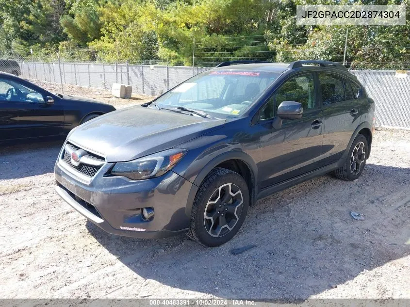 2013 Subaru Xv Crosstrek 2.0I Premium VIN: JF2GPACC2D2874304 Lot: 40483391