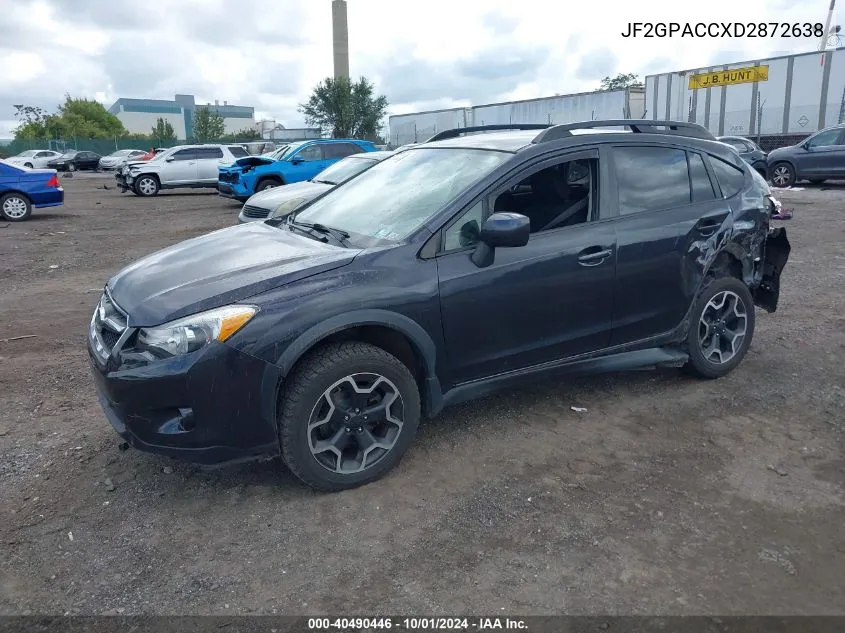 2013 Subaru Xv Crosstrek 2.0I Premium VIN: JF2GPACCXD2872638 Lot: 40490446