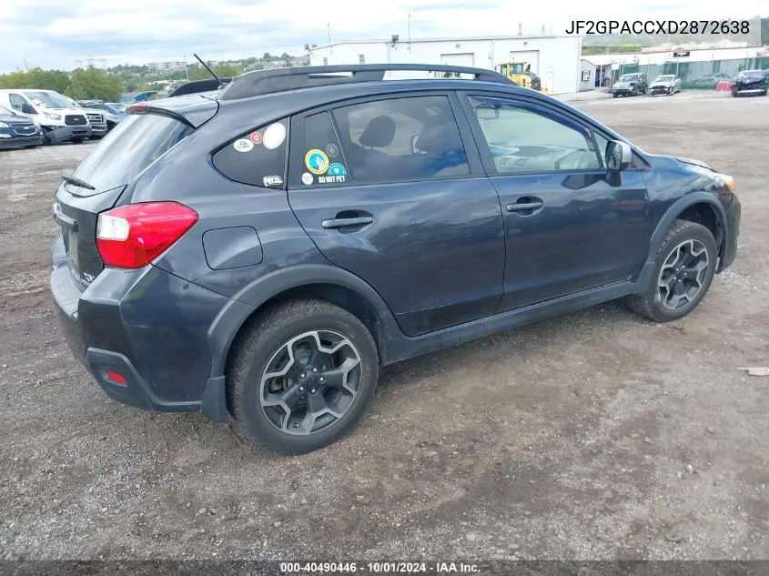 2013 Subaru Xv Crosstrek 2.0I Premium VIN: JF2GPACCXD2872638 Lot: 40490446