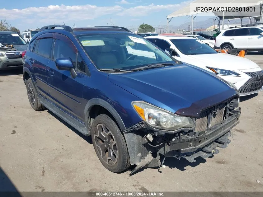 2013 Subaru Xv Crosstrek 2.0I Limited VIN: JF2GPAKC1D2801801 Lot: 40512746