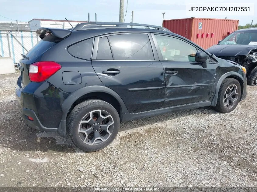 2013 Subaru Xv Crosstrek 2.0I Limited VIN: JF2GPAKC7DH207551 Lot: 40523832