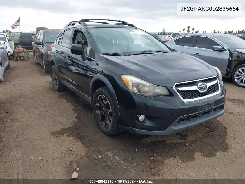 2013 Subaru Xv Crosstrek 2.0I Limited VIN: JF2GPAKC0D2835664 Lot: 40642110