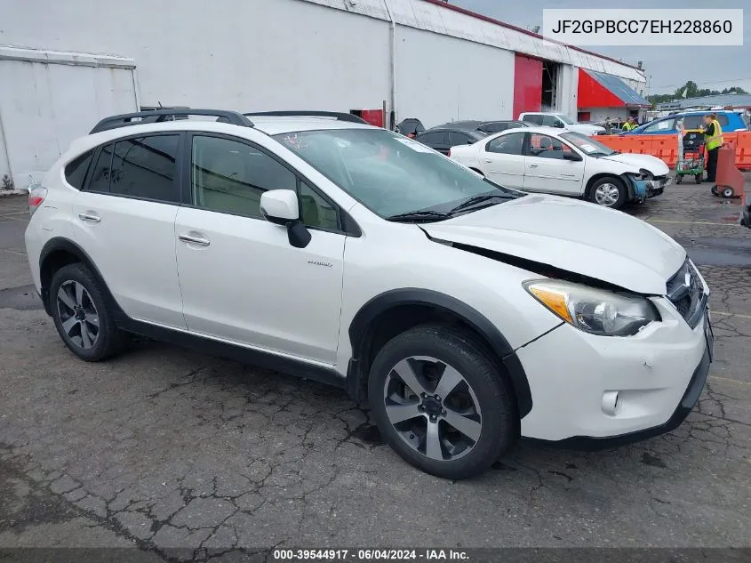 2014 Subaru Xv Crosstrek Hybrid 2.0I VIN: JF2GPBCC7EH228860 Lot: 39544917