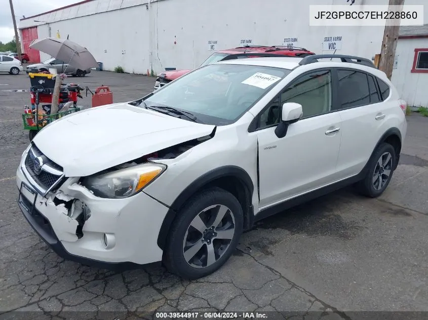 2014 Subaru Xv Crosstrek Hybrid 2.0I VIN: JF2GPBCC7EH228860 Lot: 39544917