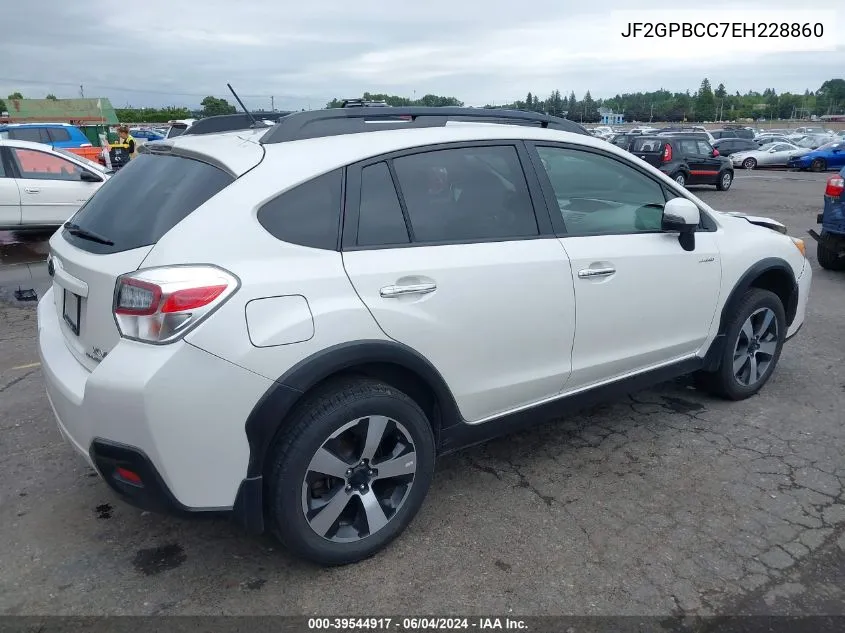 2014 Subaru Xv Crosstrek Hybrid 2.0I VIN: JF2GPBCC7EH228860 Lot: 39544917