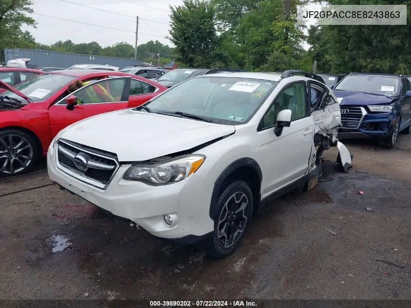 2014 Subaru Xv Crosstrek 2.0I Premium VIN: JF2GPACC8E8243863 Lot: 39890202