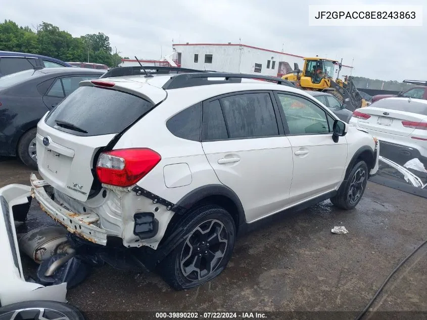 2014 Subaru Xv Crosstrek 2.0I Premium VIN: JF2GPACC8E8243863 Lot: 39890202