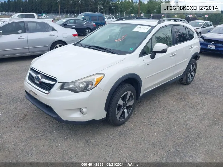 2014 Subaru Xv Crosstrek Hybrid 2.0I Touring VIN: JF2GPBKCXEH272014 Lot: 40146355