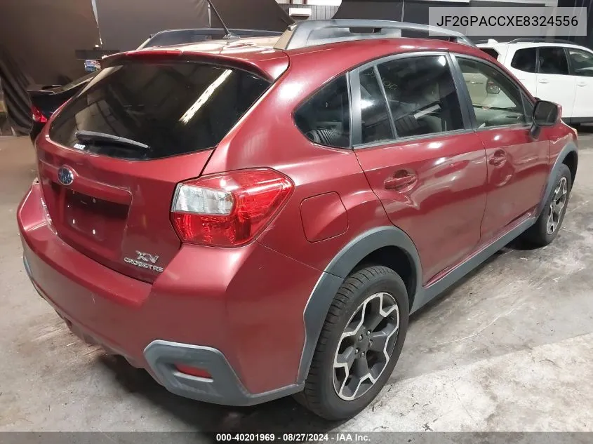 2014 Subaru Xv Crosstrek 2.0I Premium VIN: JF2GPACCXE8324556 Lot: 40201969