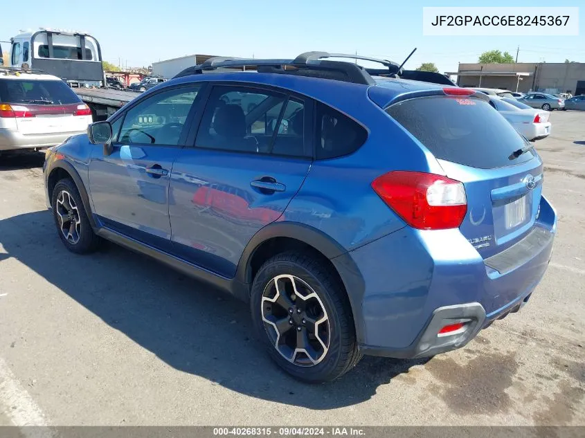 2014 Subaru Xv Crosstrek 2.0I Premium VIN: JF2GPACC6E8245367 Lot: 40268315