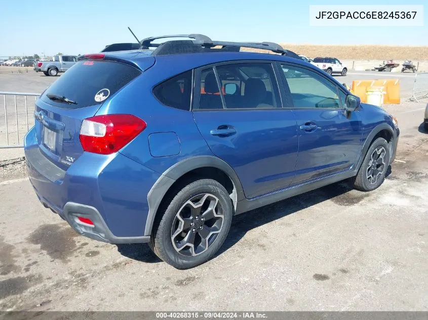 2014 Subaru Xv Crosstrek 2.0I Premium VIN: JF2GPACC6E8245367 Lot: 40268315