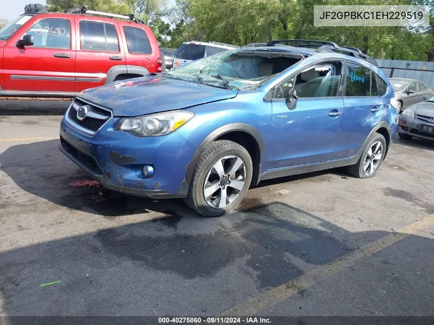 2014 Subaru Xv Crosstrek Hybrid 2.0I Touring VIN: JF2GPBKC1EH229519 Lot: 40275860