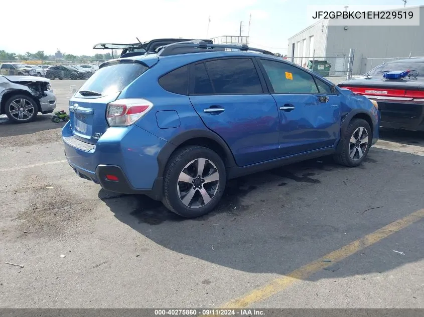 JF2GPBKC1EH229519 2014 Subaru Xv Crosstrek Hybrid 2.0I Touring