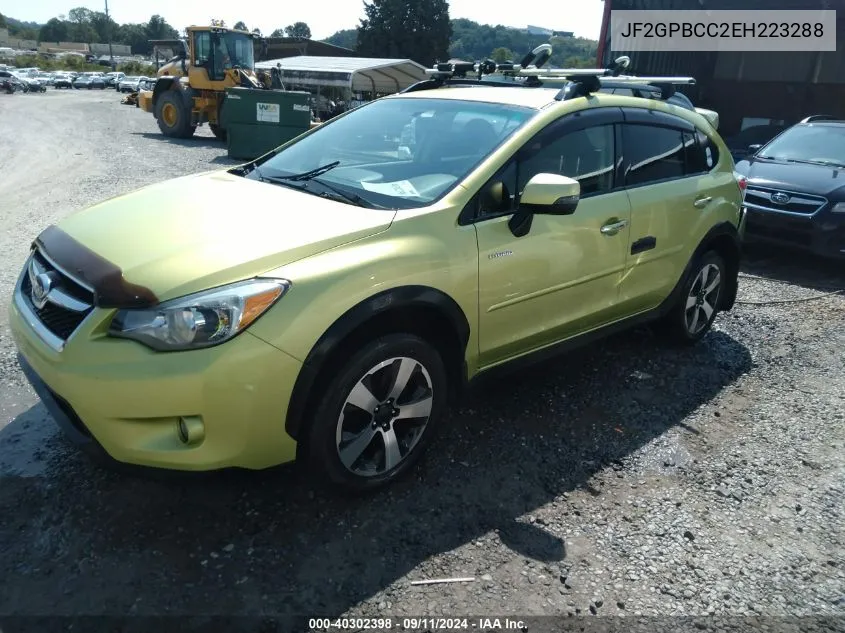 2014 Subaru Xv Crosstrek Hybrid 2.0I VIN: JF2GPBCC2EH223288 Lot: 40302398