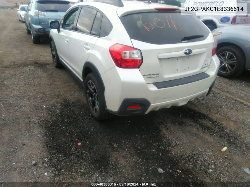 2014 Subaru Xv Crosstrek 2.0I Limited VIN: JF2GPAKC1E8336614 Lot: 40366016