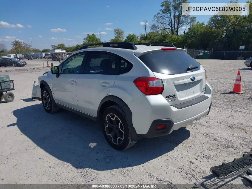 2014 Subaru Xv Crosstrek 2.0I Premium VIN: JF2GPAVC6E8290905 Lot: 40388003