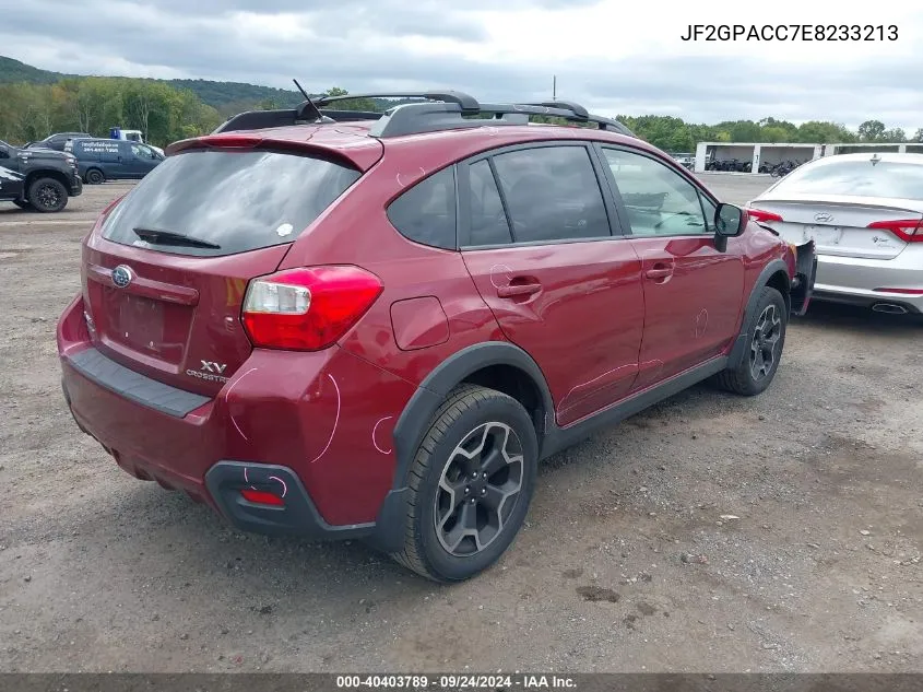 2014 Subaru Xv Crosstrek 2.0I Premium VIN: JF2GPACC7E8233213 Lot: 40403789