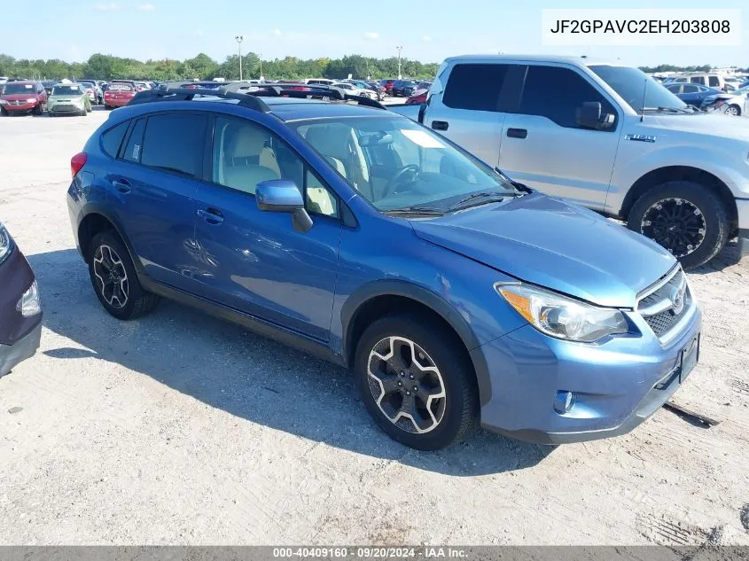 2014 Subaru Xv Crosstrek 2.0I Premium VIN: JF2GPAVC2EH203808 Lot: 40409160