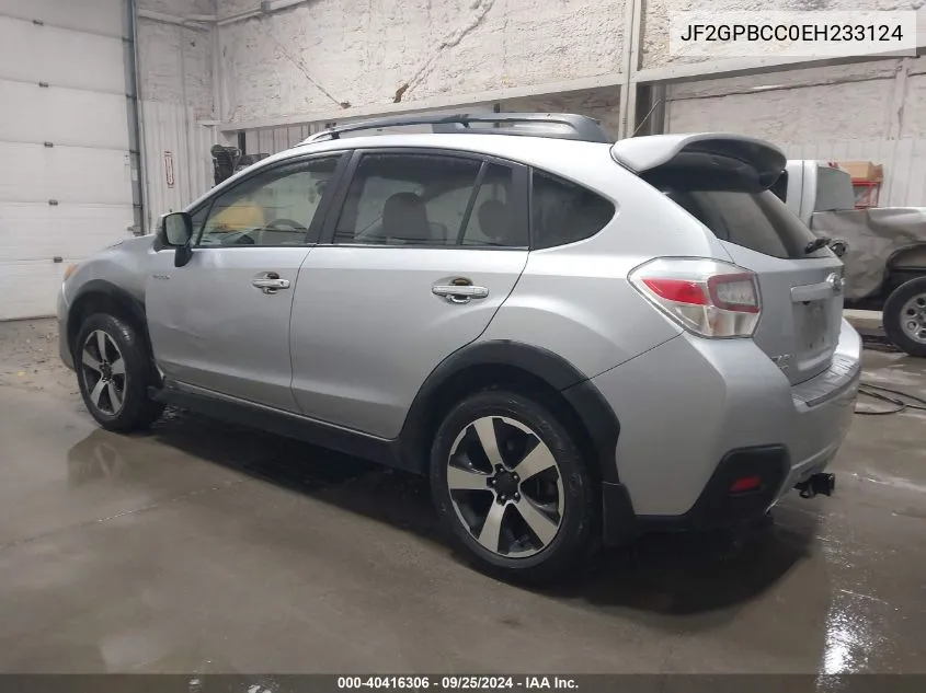 2014 Subaru Xv Crosstrek Hybrid 2.0I VIN: JF2GPBCC0EH233124 Lot: 40416306