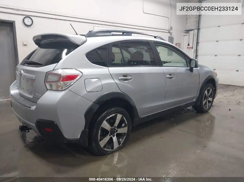 2014 Subaru Xv Crosstrek Hybrid 2.0I VIN: JF2GPBCC0EH233124 Lot: 40416306